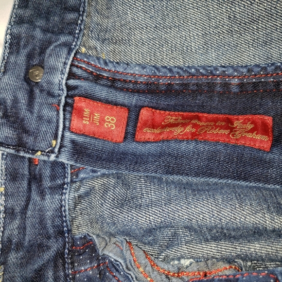 Vintage Robert Graham Jeans Size 38 Slim - Picture 4 of 12